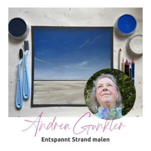 Entspannt Strand malen mit PanPastel® von Andrea Gunkler-image