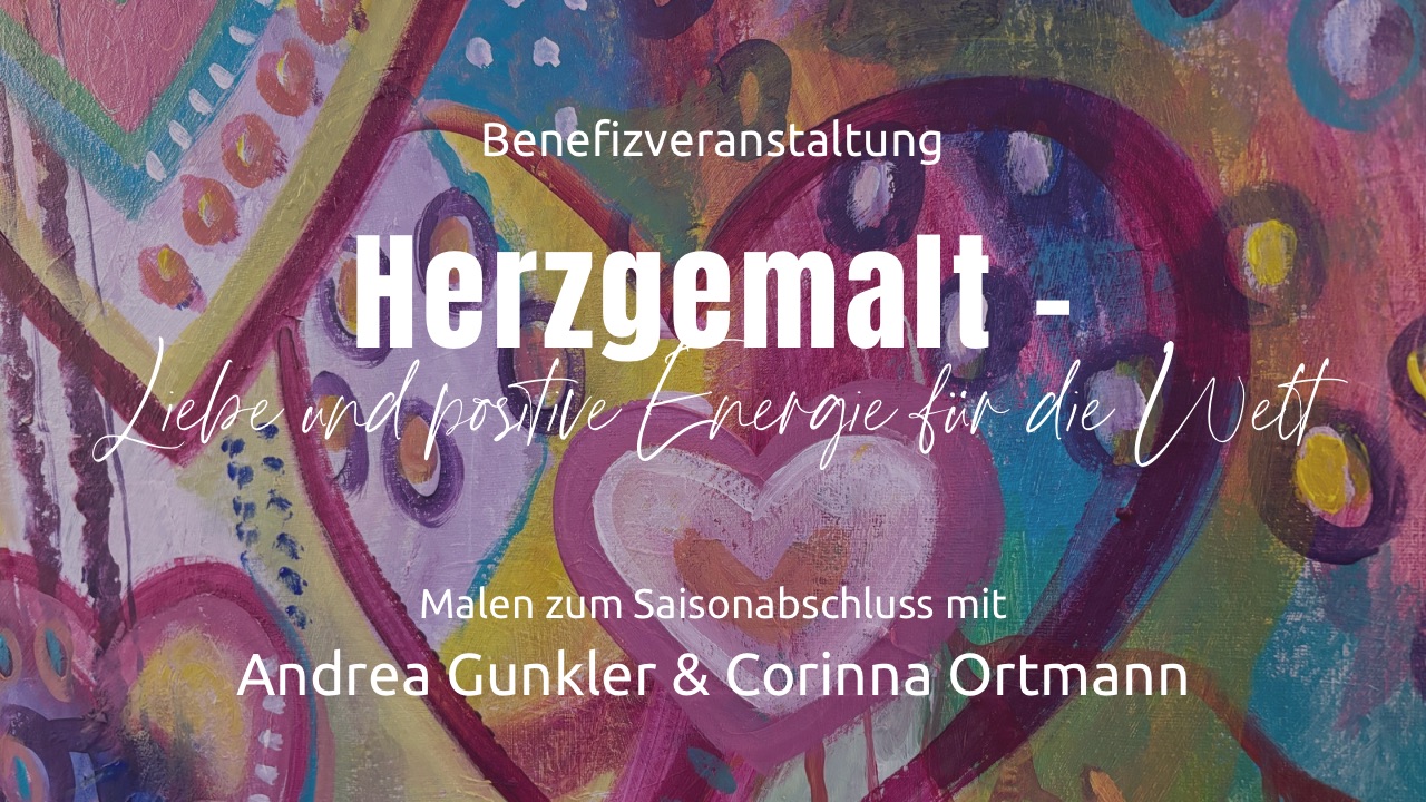 Herzgemalt mit Andrea und Corinna